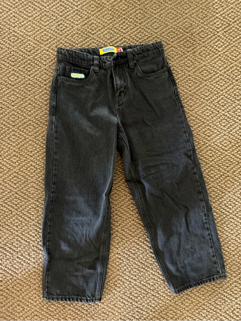 Empyre Black Kids' Jeans with Subtle Washed Finish
